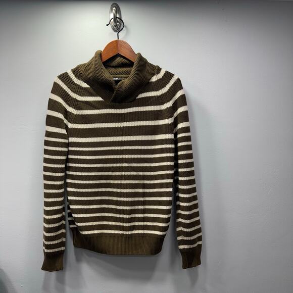 Women’s Chunky Sweater sz S Shawl Neck Oversized Cotton H&M H908 - Picture 6 of 8